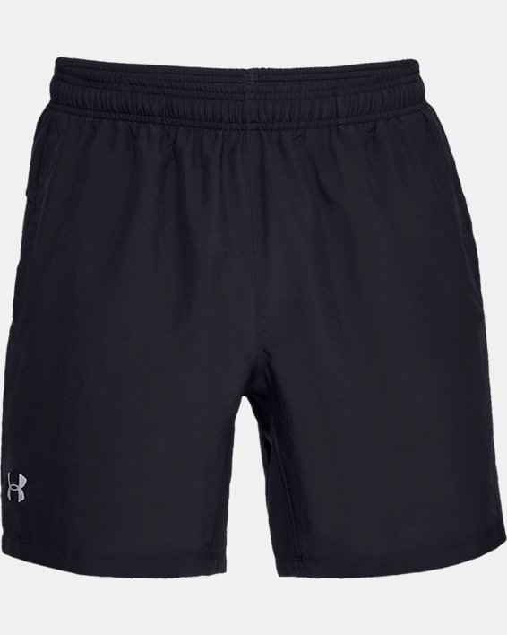 Men's UA Speed Stride Solid 7'' Shorts, Black, pdpMainDesktop image number 4